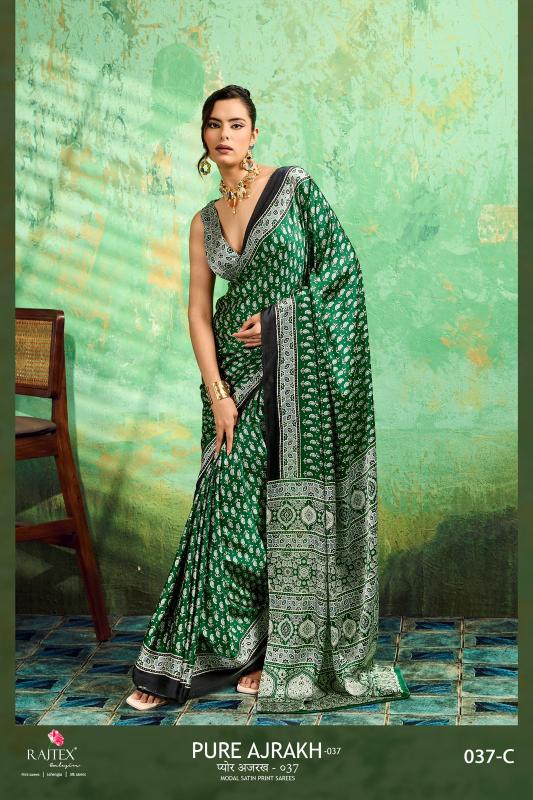 Rajtex Pure Ajrakh 037 Cheap saree wholesaler in Hyderabad